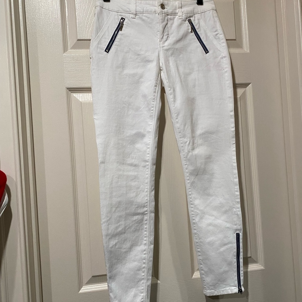 White Skimmer Jeans Size 2 White House Black Market